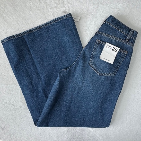 Reformation Dark Indigo Flare Jeans - Picture 2 of 14